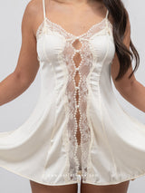 Σατεν babydoll buttermilk