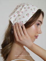 Λευκό floral rib σετ πιτζάμες