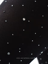 Μαύρο opaque καλσόν με strass